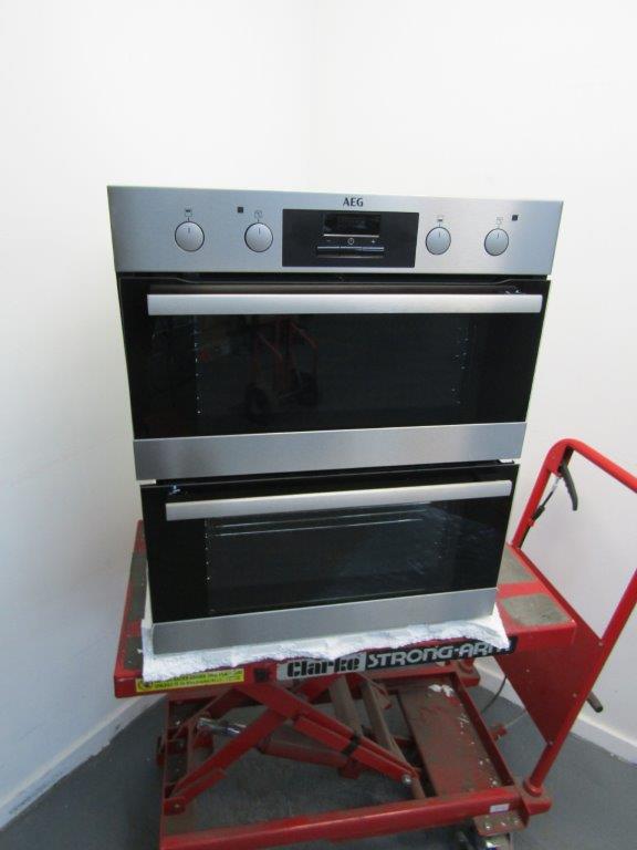 AEG DUB331110M Double Oven Built Under Stainless Steel GRADE B