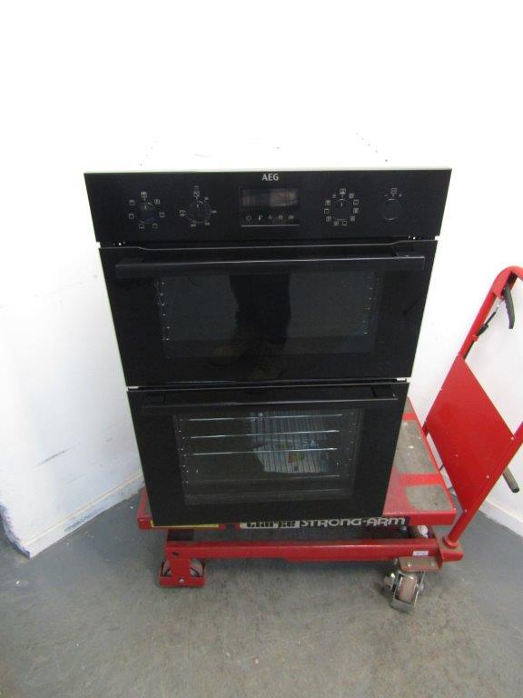 AEG DCB535060B Double Oven Built In Black GRADE A
