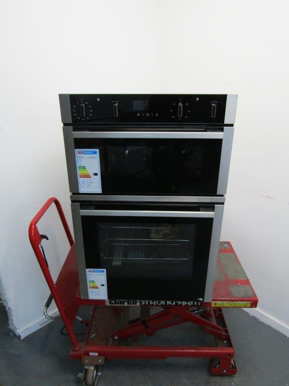 Neff U2ACM7HH0B Double Oven Built In Electric Stainless Steel GRADE B