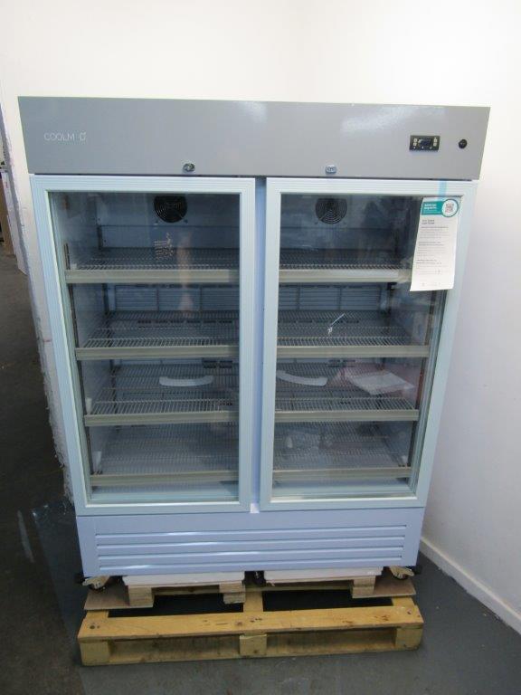 CoolMed CMG500 Pharmacy Refrigerator Double Glass Door 500L in White GRADE A
