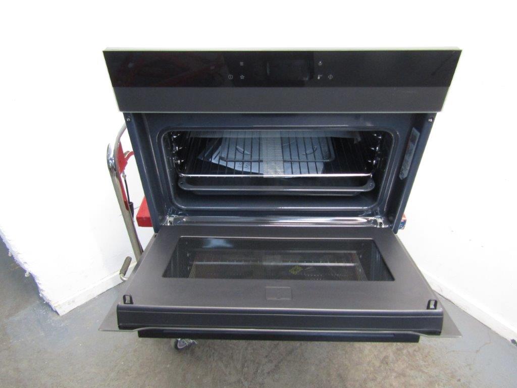 AEG KMK768080T Microwave Oven Compact Combi Built In Black REFURBISHED