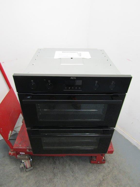 AEG DUB535060B Double Oven Built Under in Black GRADE A