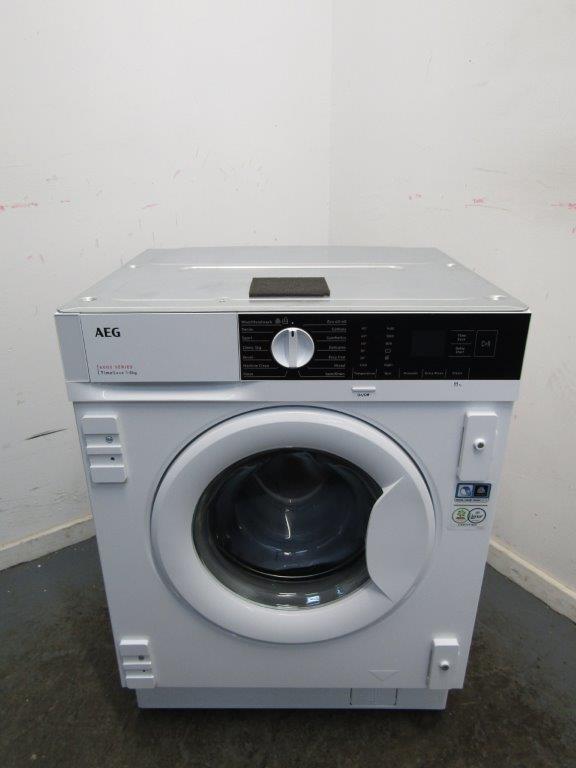 AEG LFX6G8434BI Washing Machine Integrated 8kg 1400rpm in White GRADE B