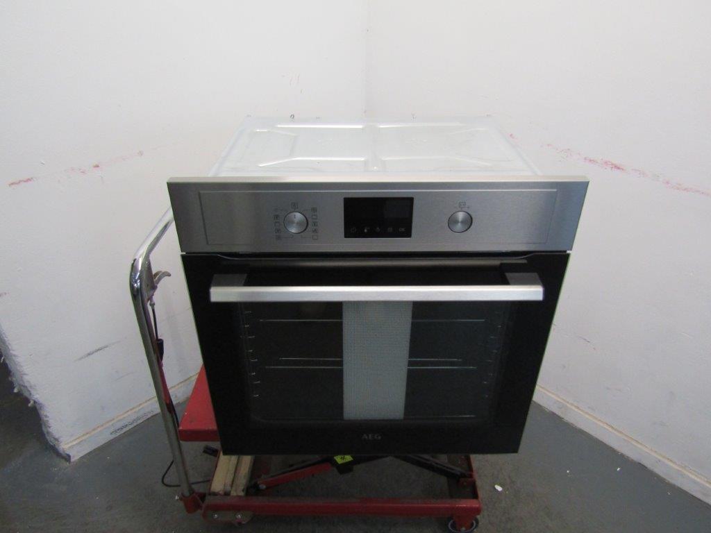 AEG BPX535061M Single Oven Electric Built in Pyrolytic Stainless Steel GRADE A