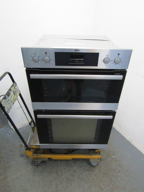 AEG DEB331010M Double Oven Electric Built in in Stainless Steel GRADE B