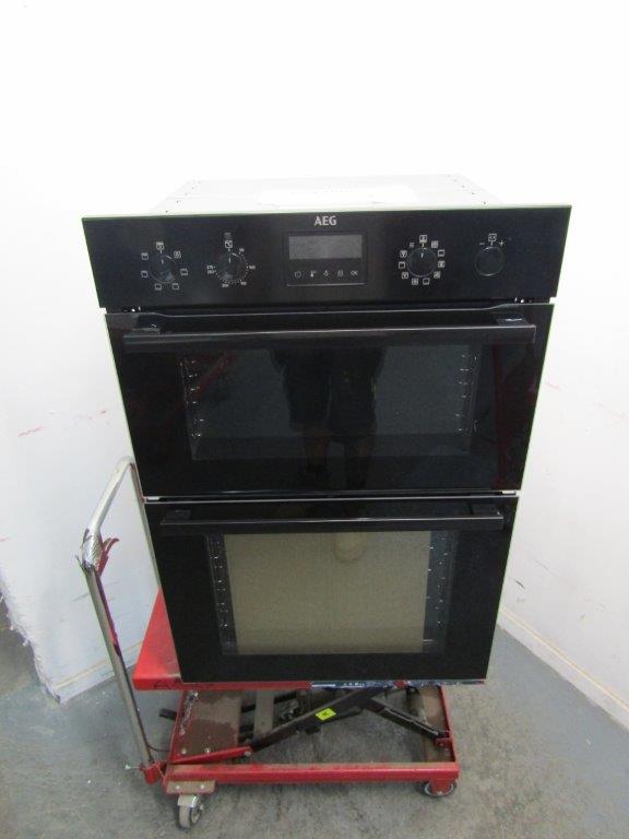 AEG DCB535060B Double Oven Built In Black GRADE A