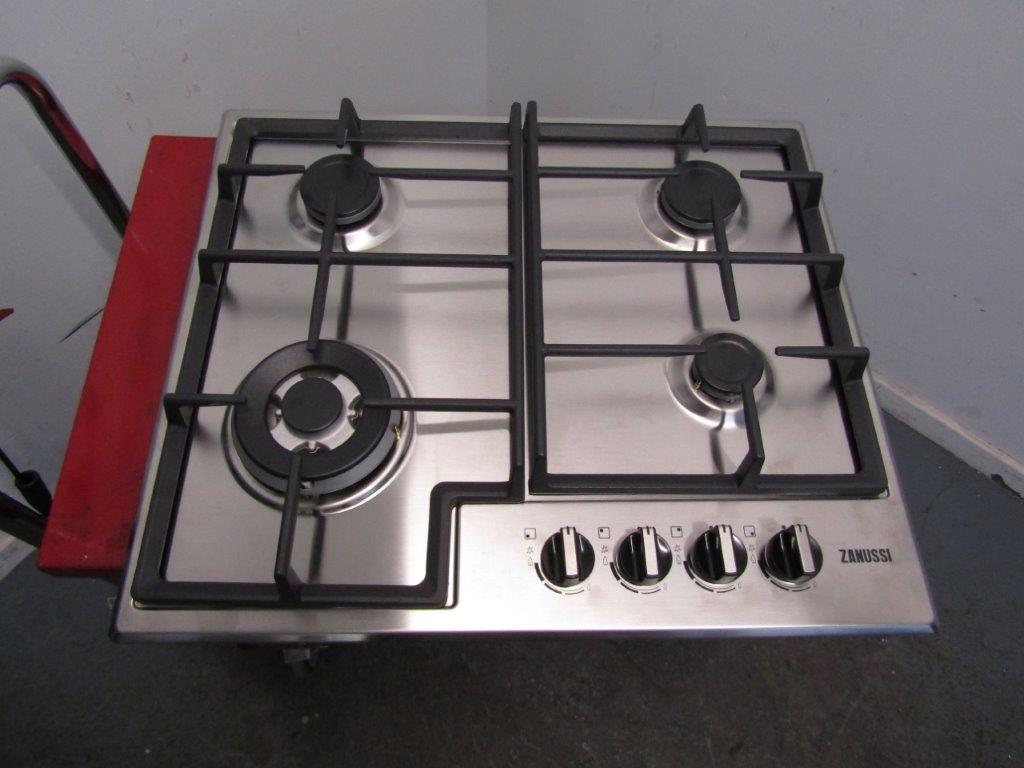 Zanussi ZGNN645X Gas Hob 60cm 4 Burner in Stainless Steel GRADE B