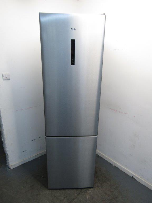 AEG RCB736E3MX Fridge Freezer 60cm in Stainless Steel REFURBISHED