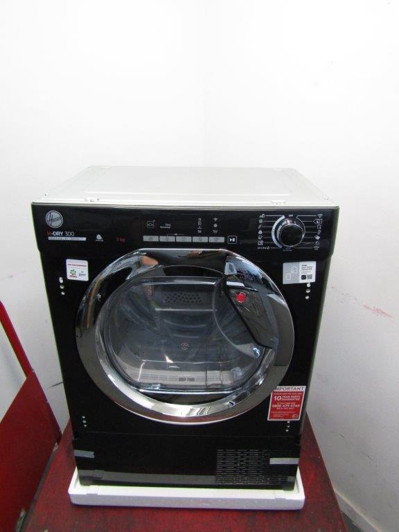 Hoover BATDH7A1TCEB-80 Tumble Dryer 7kg Heat Pump Integrated Black GRADE A