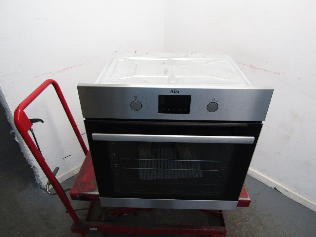 AEG BPK355061M Single Oven Electric Built In Pyrolytic Stainless Steel GRADE B