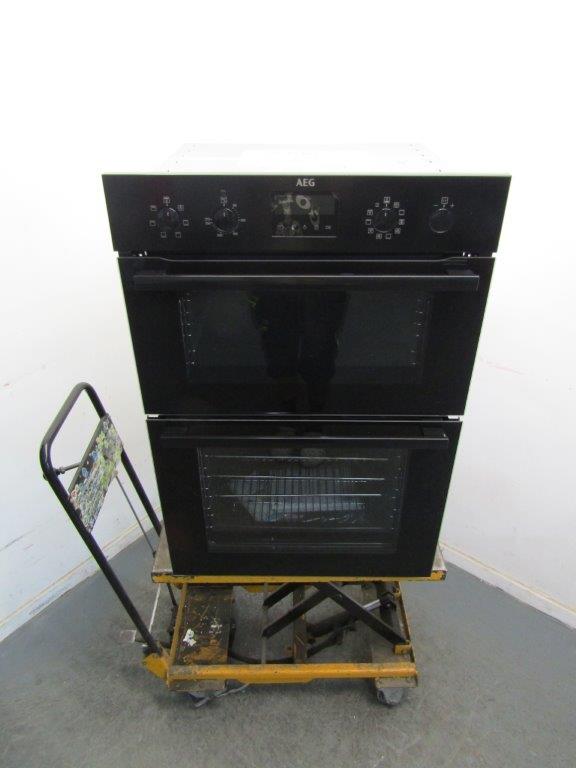 AEG DCB535060B Double Oven Built In Black GRADE A