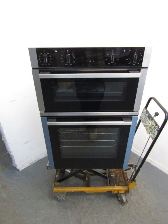 Neff U1ACE5HN0B Double Oven Electric Built In Stainless Steel REFURBISHED