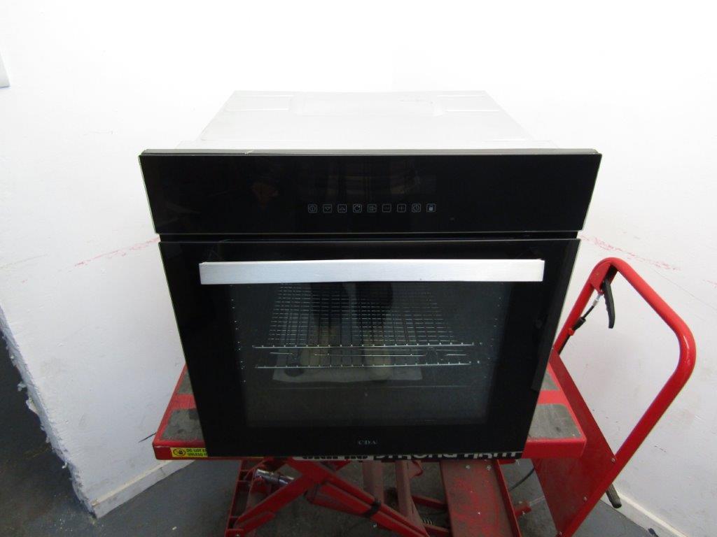 CDA SK511BL Single Oven Built In Electric Pyrolytic LCD in Black GRADE B