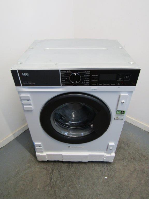 AEG LF8E8436BI Washing Machine Integrated PowerCare 8kg 1400rpm in White GRADE A
