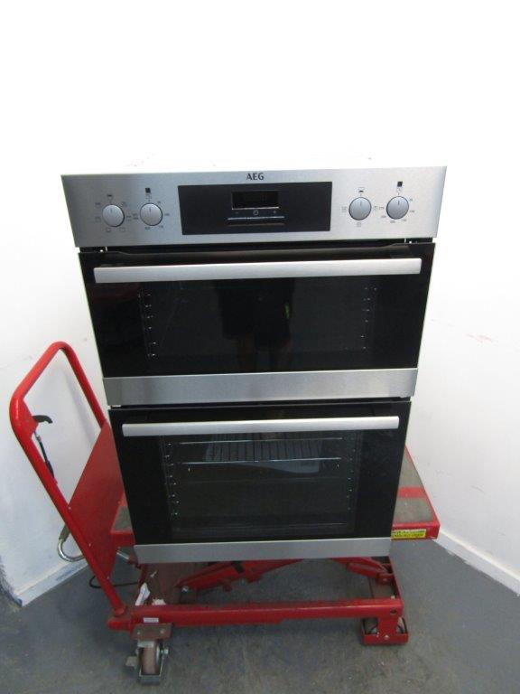 AEG DEB331010M Double Oven Built in Electric Stainless Steel GRADE A