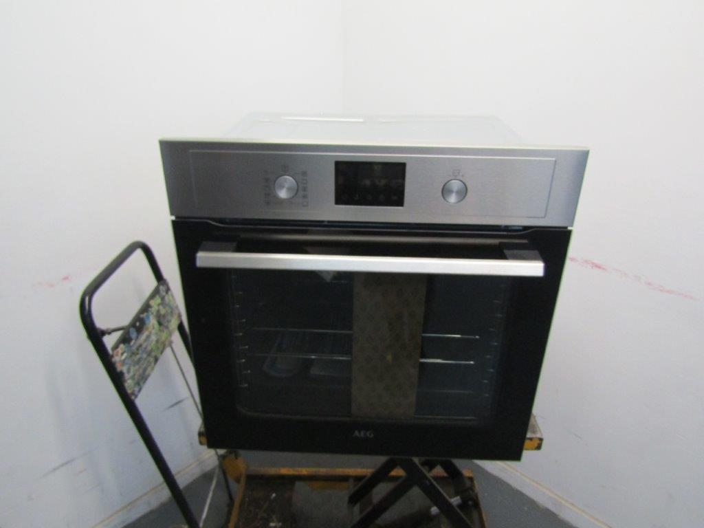 AEG BPX535061M Single Oven Electric Built in Pyrolytic Stainless Steel GRADE A