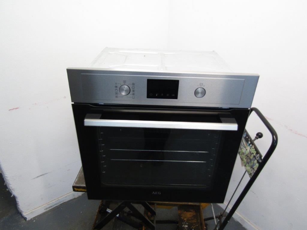 AEG BPX535061M Single Oven Electric Built in Pyrolytic Stainless Steel GRADE A