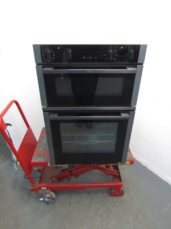 Neff U2ACM7HG0B Double Oven Built In Electric Graphite Grey REFURBISHED