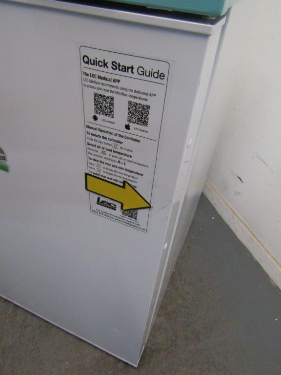 Lec LSFSF98BT Laboratory Freezer 98 Litre Under Counter White REFURBISHED