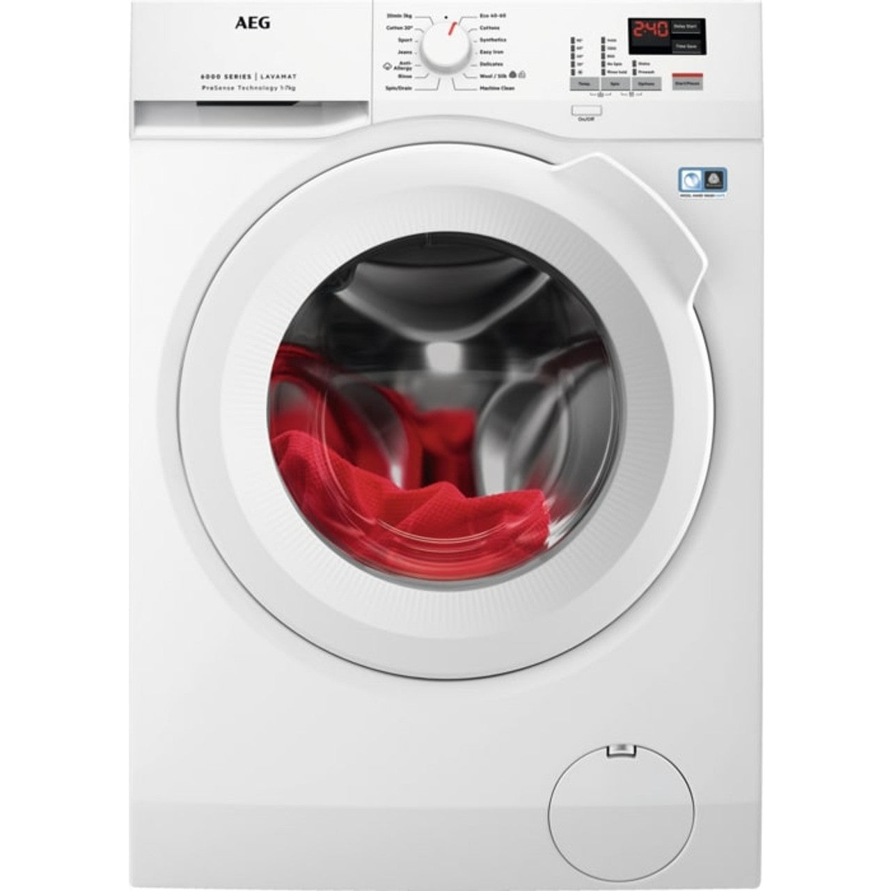 AEG L6FBK741B Washing Machine 7kg 1400 rpm in White