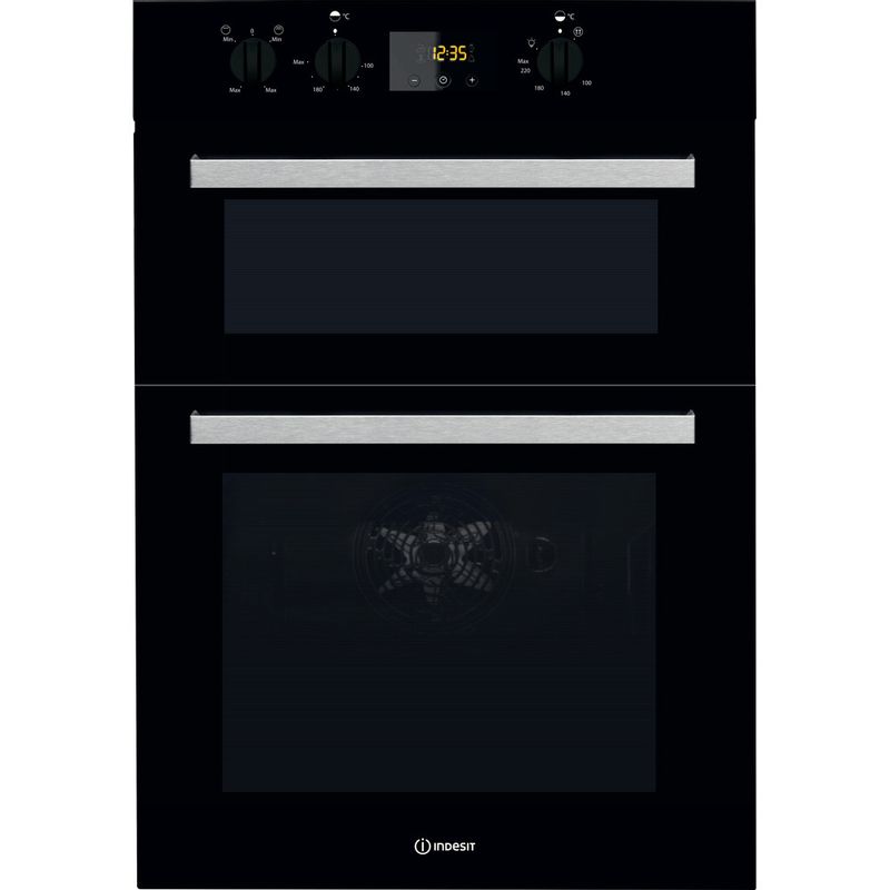 Indesit IDD6340BL Aria Electric Built-in Double Oven in Black