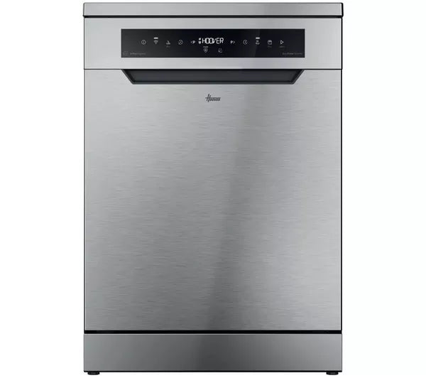 Hoover H6F6B4S1PXUK Full-size Smart Dishwasher in Stainless Steel