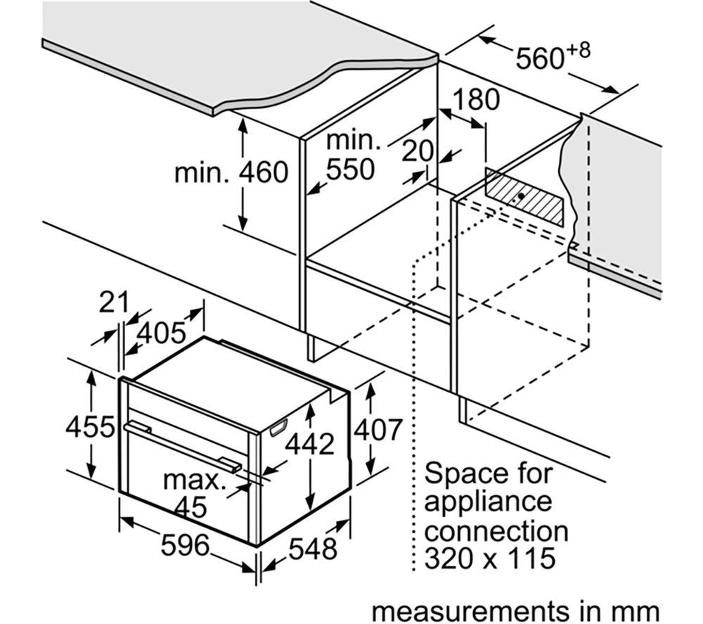 Neff C24MR21G0B Built in Combi Microwave Oven in Graphite GRADE A