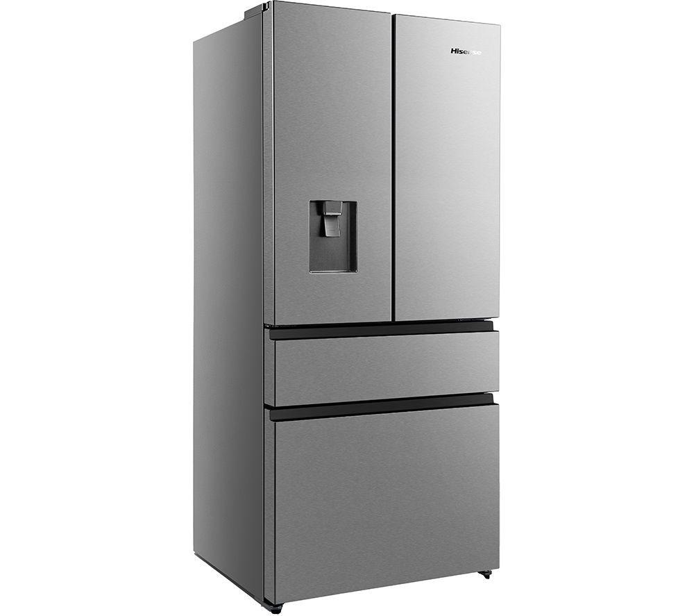 HiSense RF540N4WIE American Style Fridge Freezer Stainless Steel GRADE B