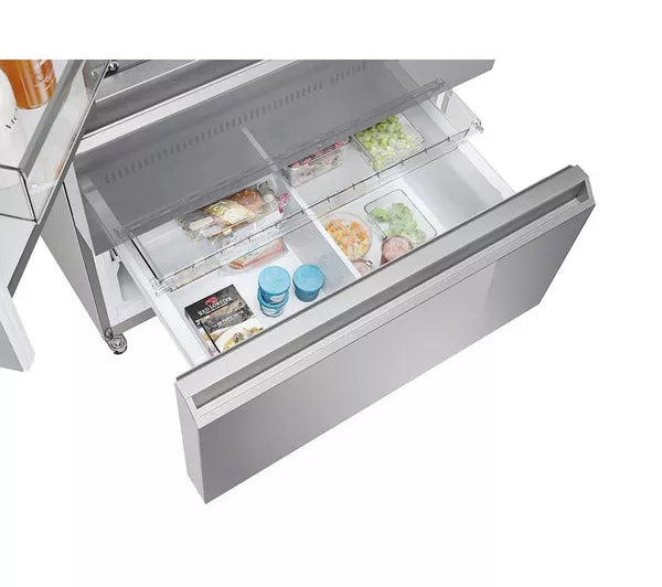 Haier HFR79F19EFGK Series 7 Fridge Freezer 4 Door Saphire Glass Finish