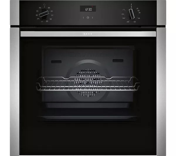 Neff B3ACE4AN3B Single Oven Slide & Hide Stainless Steel GRADE B
