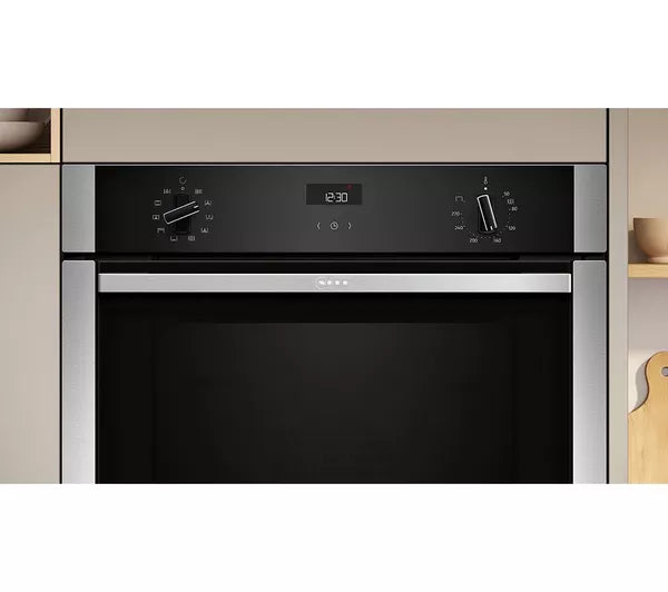 Neff B3ACE4AN3B Single Oven Slide & Hide Stainless Steel GRADE B
