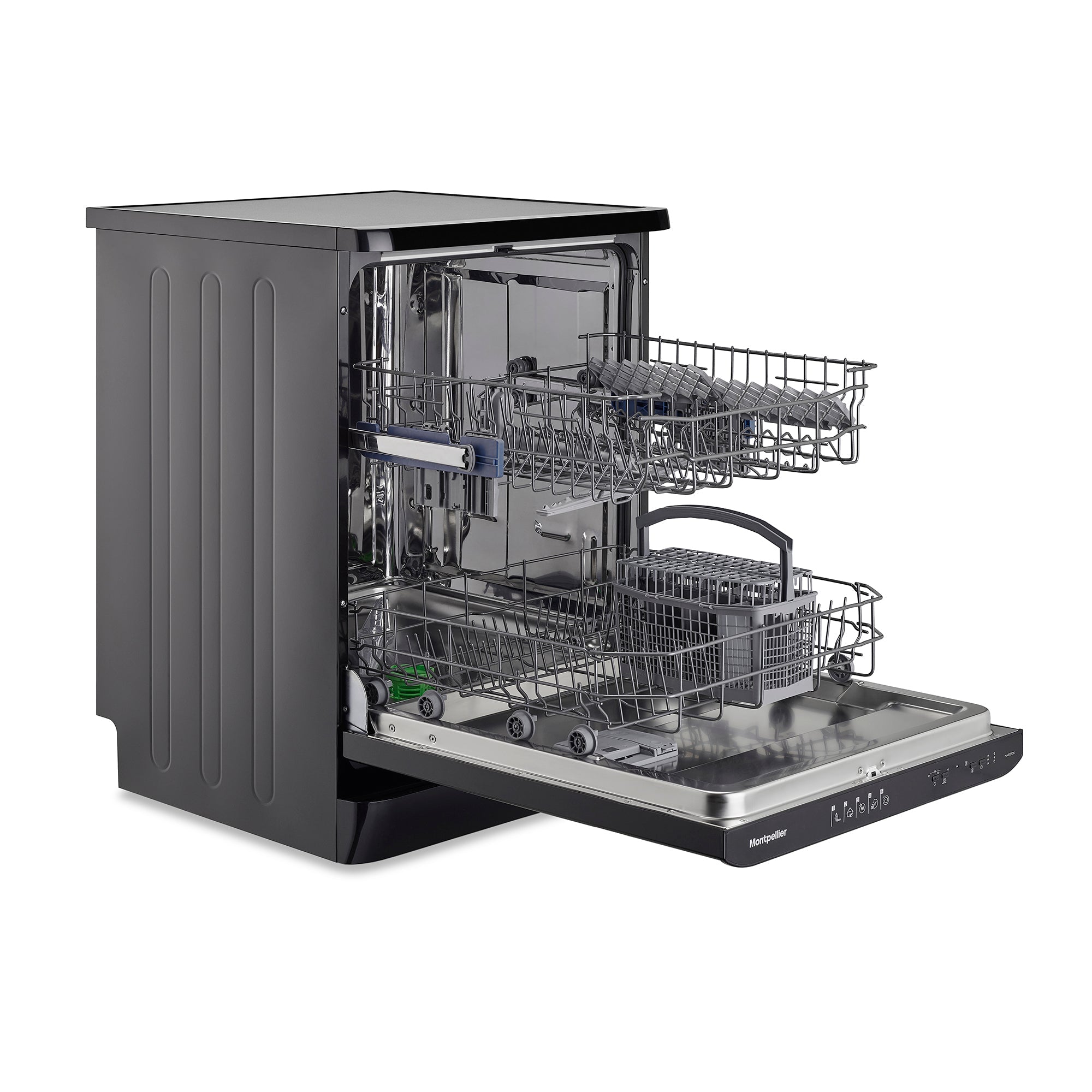 Montpellier MAB1353K Freestanding Dishwasher 60cm in Black GRADE B