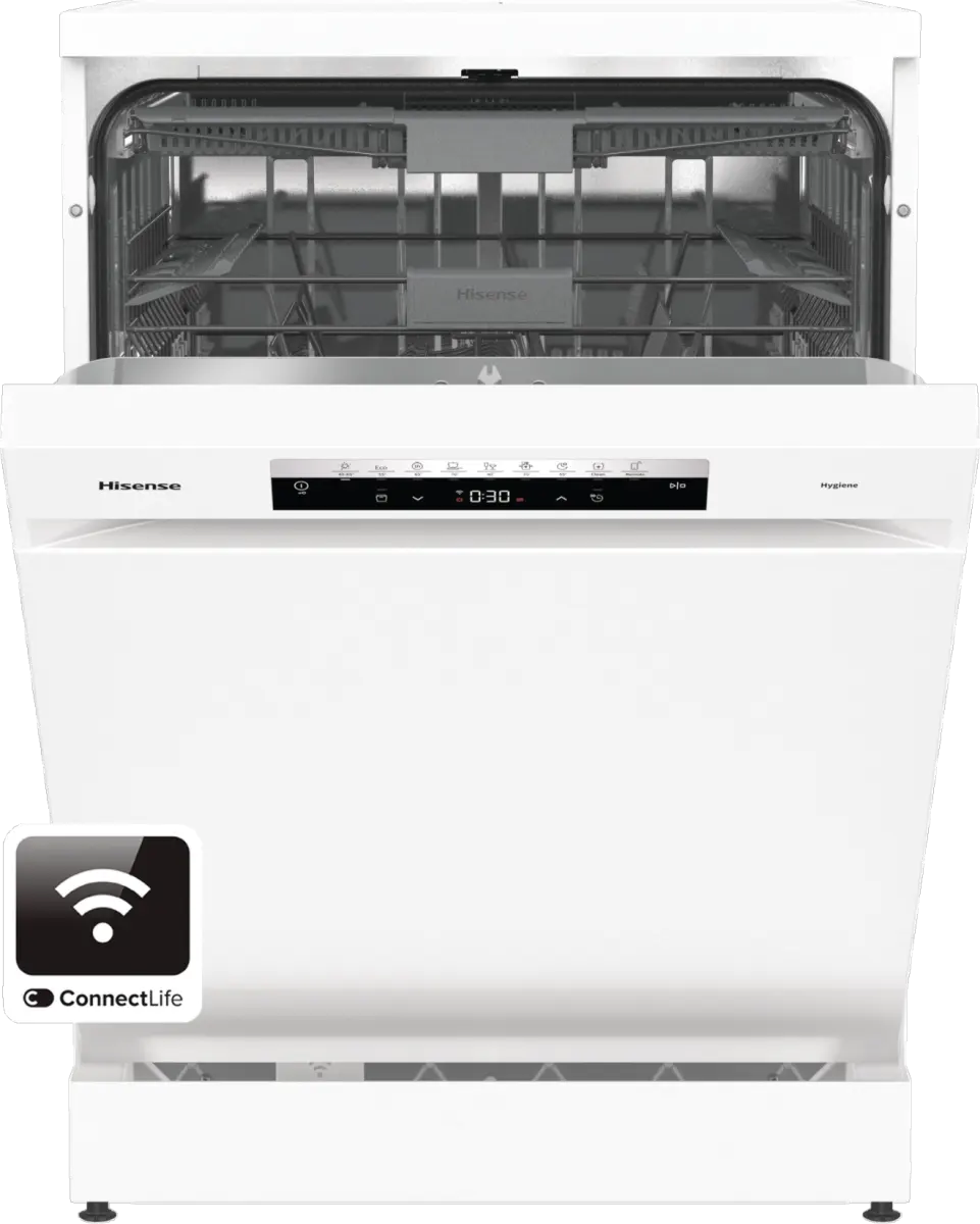 Hisense HS673C60WUK Freestanding Fullsize Dishwasher in White GRADE B