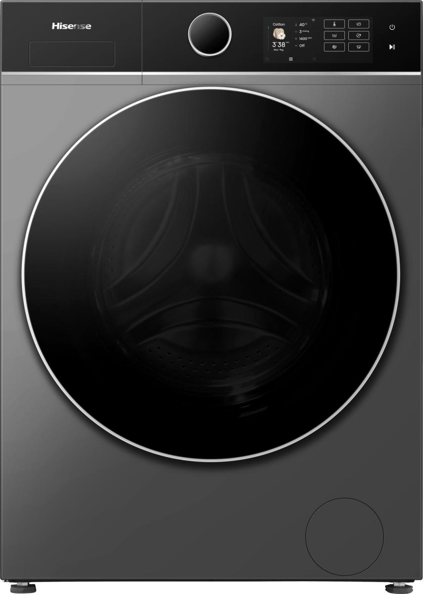 Hisense WF5I9043BTFS Washing Machine 9kg 1400rpm in Silver GRADE B