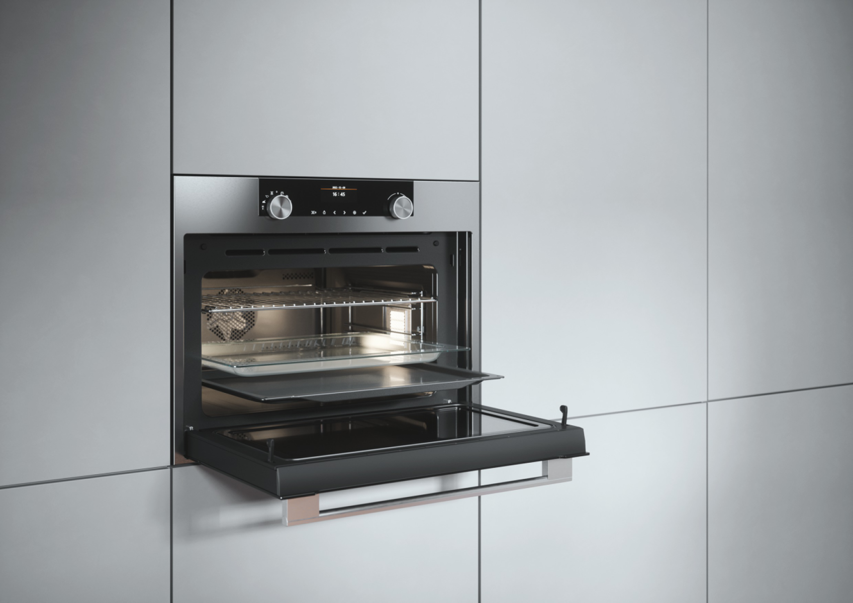 Asko OCS8464S Built in Single Combi Steam Oven Electric Stainless Steel 65% OFF