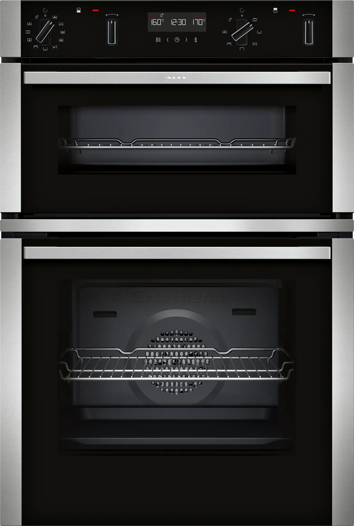 Neff U2ACM7HH0B Double Oven Built In Electric Stainless Steel GRADE B