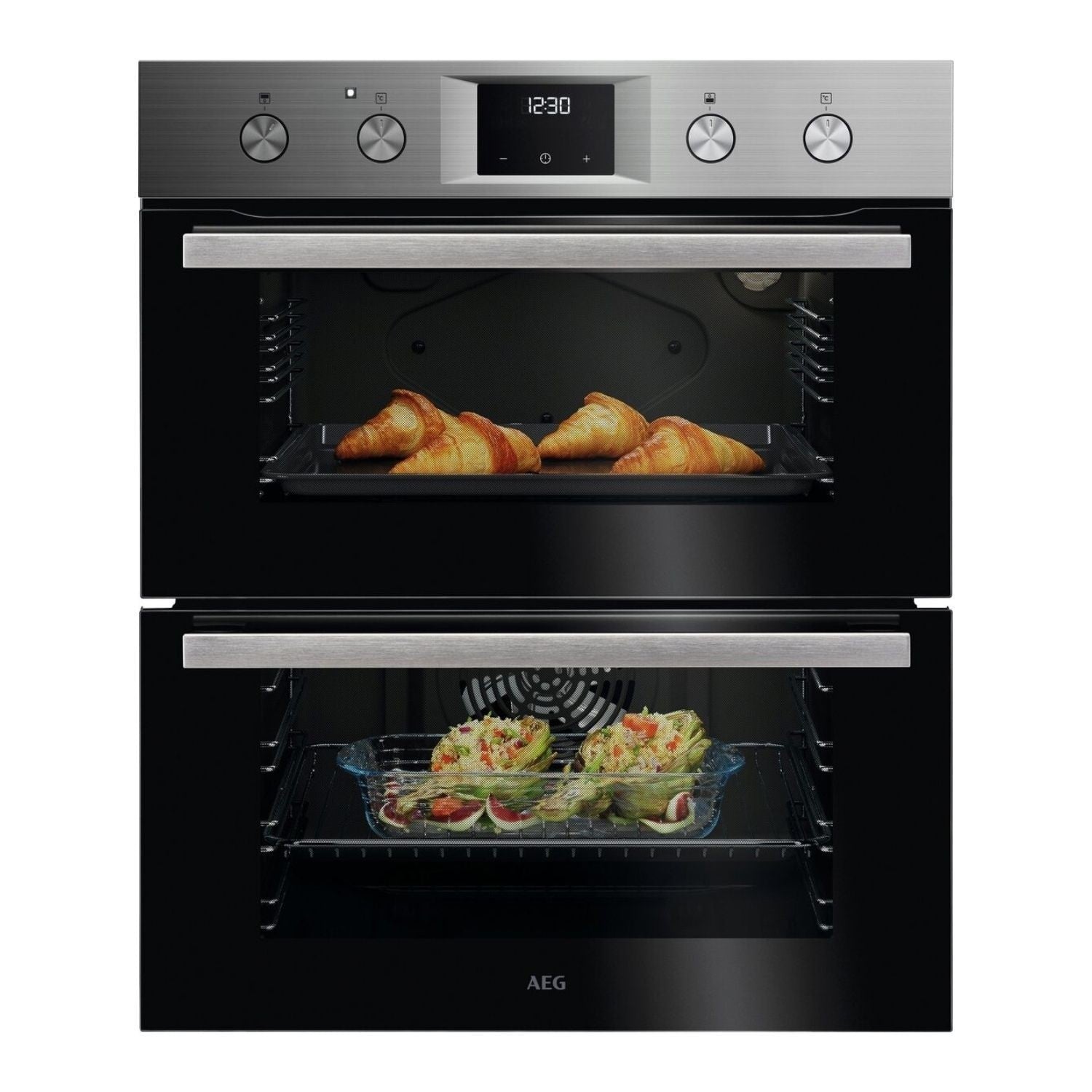 AEG OU5NU20M Double Oven Electric Built Under Stainless Steel