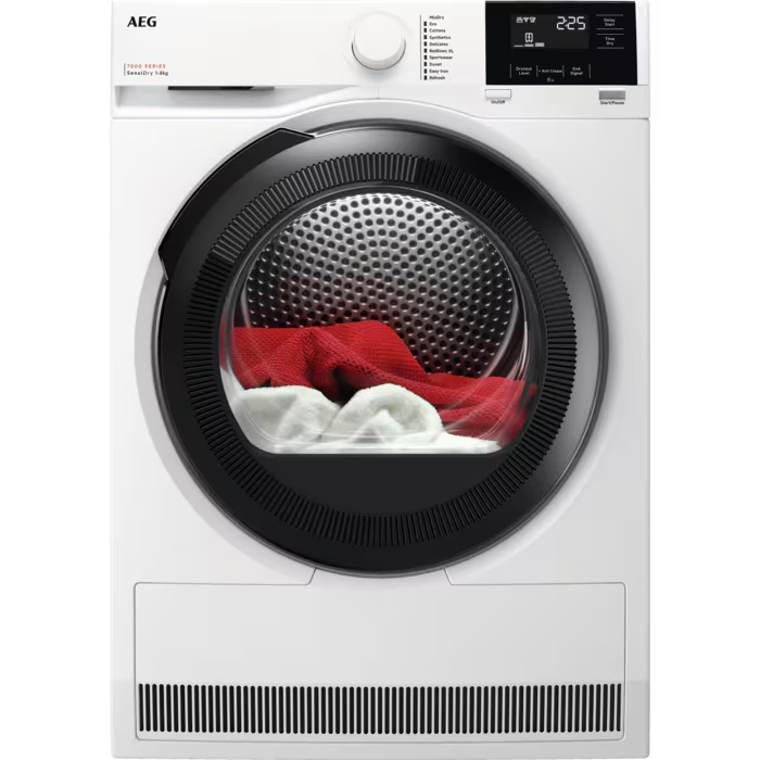 AEG TR718A4B Tumble Dryer 8kg Heat Pump in White GRADE B