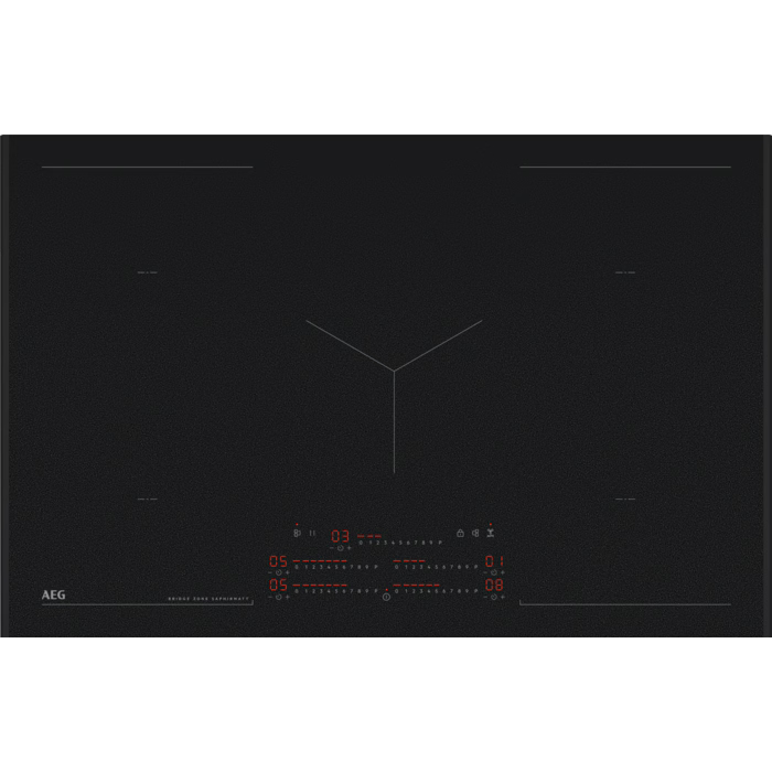 AEG NIK85M00AZ Multi Bridge SaphirMatt Induction Hob 80cm