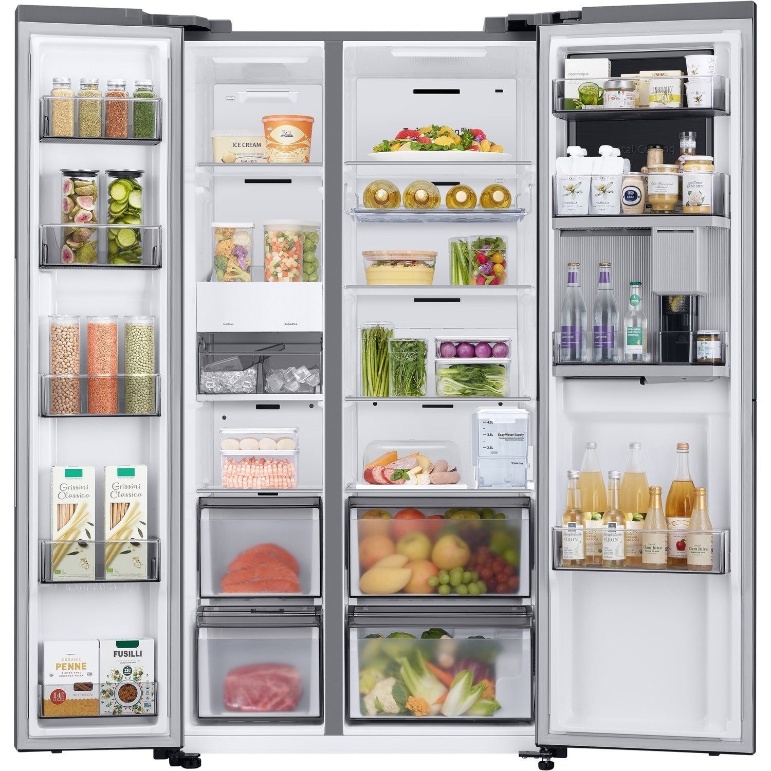 Samsung american store fridge freezer size