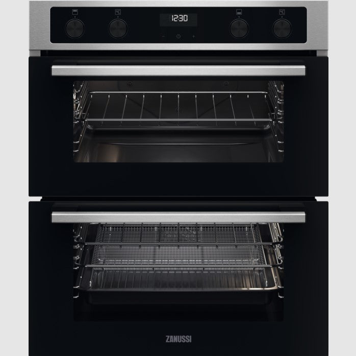 Zanussi ZPCNA4X1 Double Oven Built Under Stainless Steel GRADE A