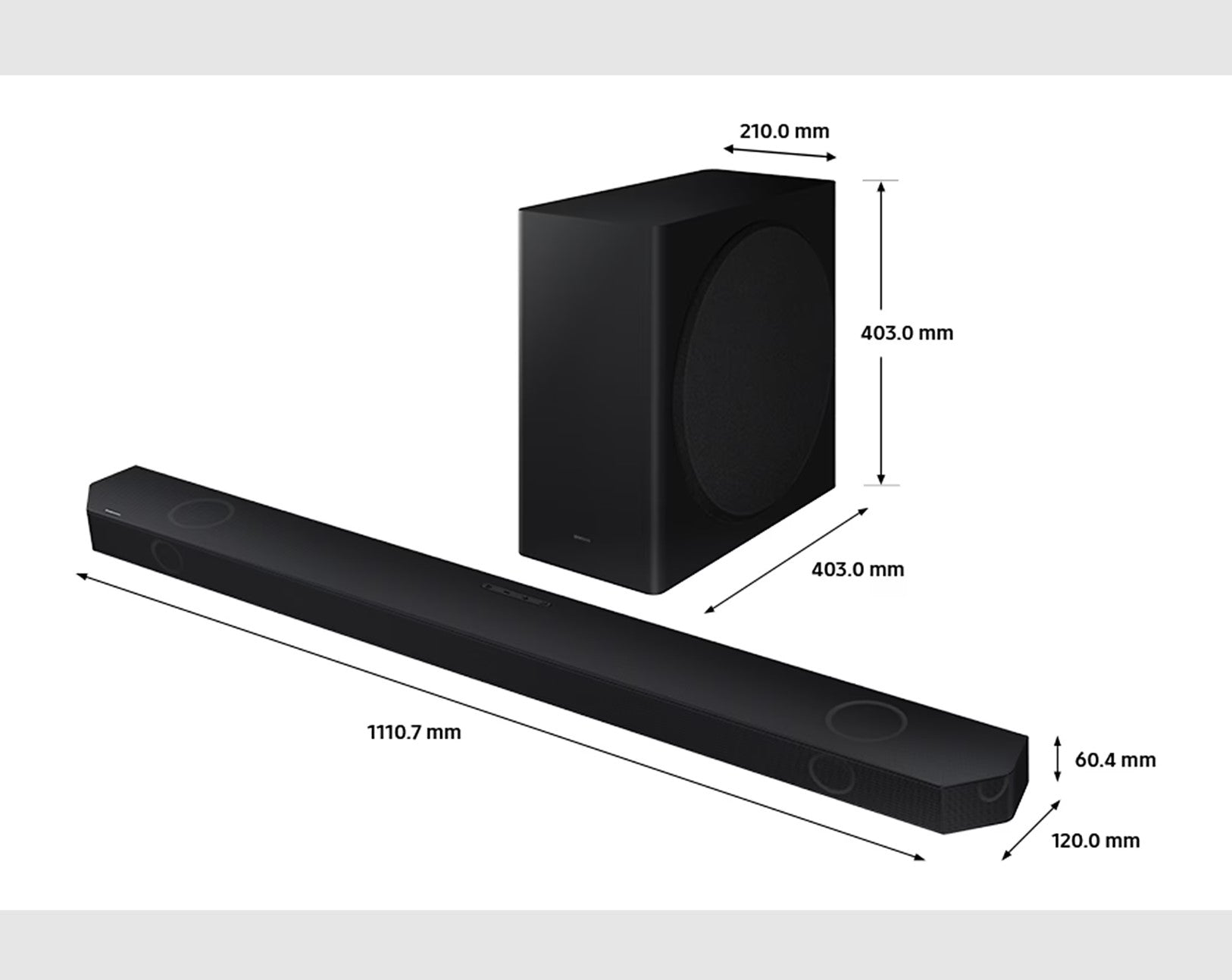 Samsung HW-Q800C/XU Wireless Soundbar 5.1.2ch + Subwoofer REFURBISHED