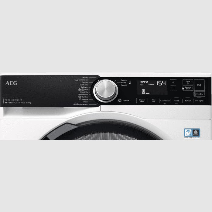 AEG TR959M6BC Tumble Dryer Heat Pump 9kg White