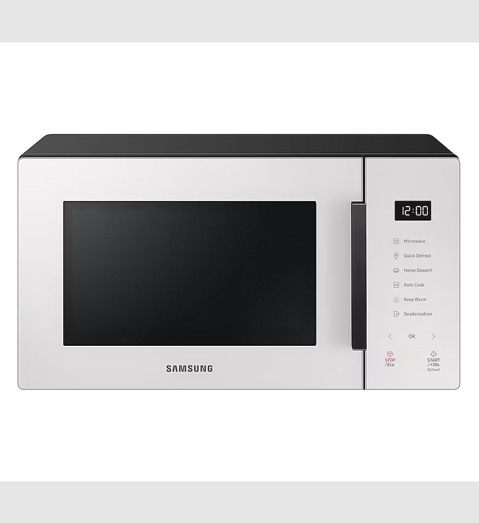 Samsung MS23T5018AE Solo Microwave Freestanding 23L White Glass GRADE A