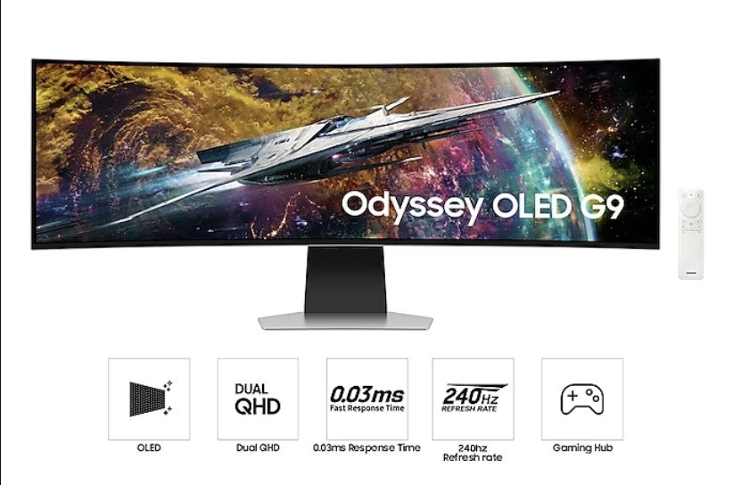 Samsung LS49CG954SUXXU Gaming Monitor 49" Odyssey G9 OLED 240hz REFURBISHED
