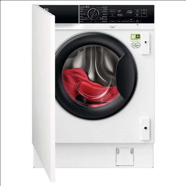 AEG LF8E8436BI Washing Machine Integrated PowerCare 8kg 1400rpm in White GRADE A