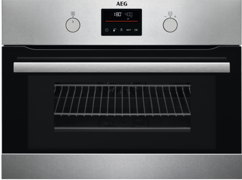 AEG KMK365060M 8000 CombiQuick Integrated Microwave and Oven in Stainless Steel