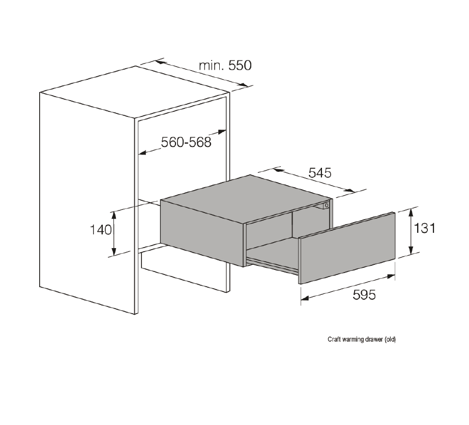 Asko ODW8127S  Built in 14cm High Warming Drawer Stainless Steel