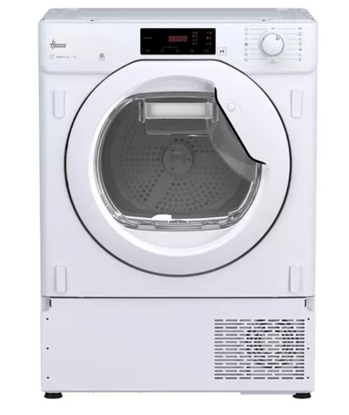Hoover BATD H7A1TE-80 Tumble Dryer 7kg Heat Pump Integrated White
