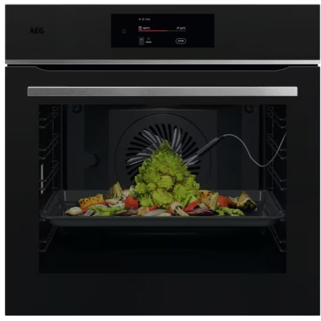 AEG TE7PB731AT Single Oven Electric Built in with Pyrolytic cleaning in Black GRADE A